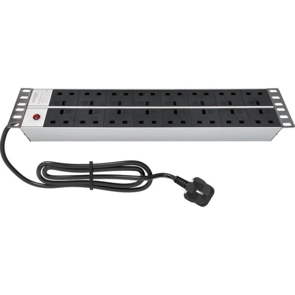 Connect 19'' 2u 16 Brıtısh Type BS1363 Socket Power Indıcator Lıght, 3x1,5 Mm² Nymhy Cable, BS1363 Plug Alumınıum Profıle Frame Pdu Oto Boyaları Fiyatı