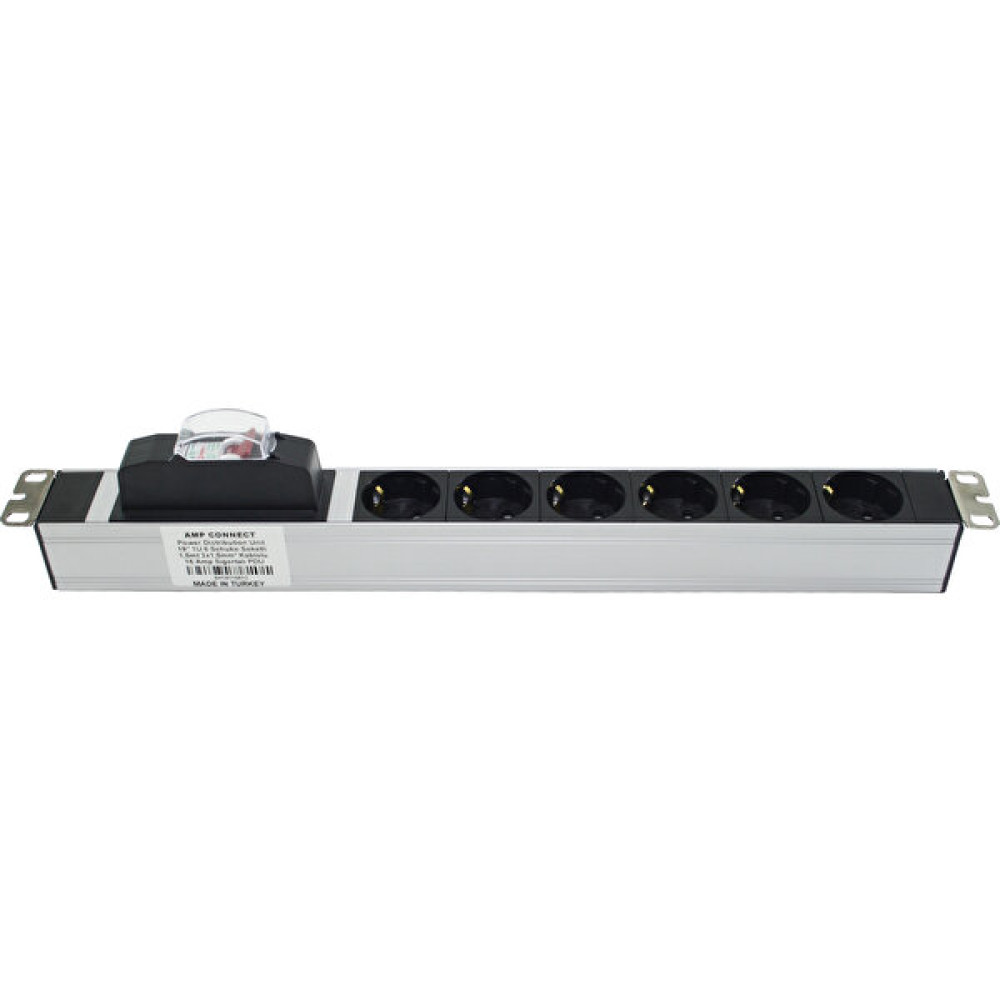 Connect 6'lı Sigortalı Alüminyum Rack Kabin Prizi Pdu Sunucu Fiyatı