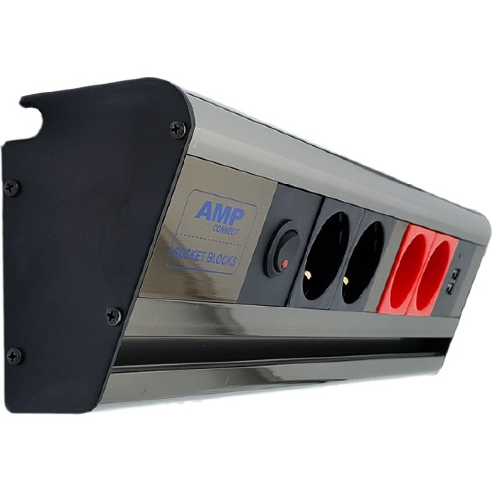 Connect Mutfak Tezgah Dolap Altı 32 cm Led Işıklı 2 Ups 2 Şebeke Usb Şarj Adaptörlü Grup Priz - Siyah Prizler Fiyatı