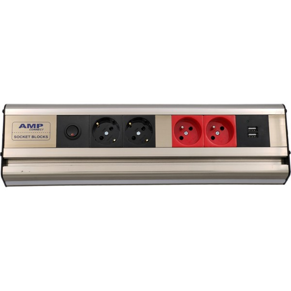Connect Mutfak Tezgah/dolap Altı LED Işıklı 2ups+2şebeke Priz USB Şarjlı Prizler Fiyatı