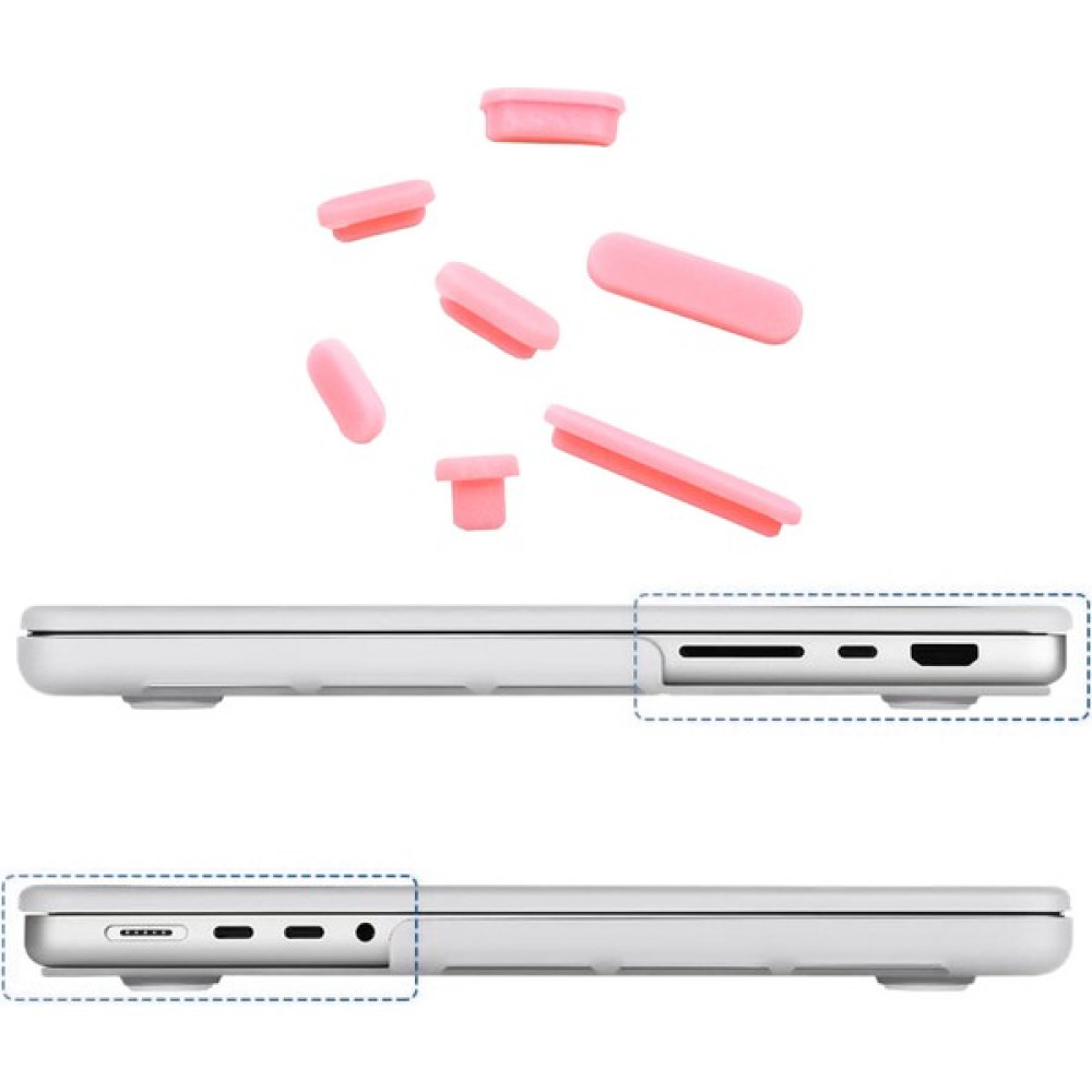 Conocer 2023-2021 MacBook Pro 14.2 Inch 16.2 Inch M3 M2 M1 Pro/max, Giriş Kapatıcı Toz Önleyici Renkli Kapak - Pembe Tablet Pc Aksesuarları Fiyatı