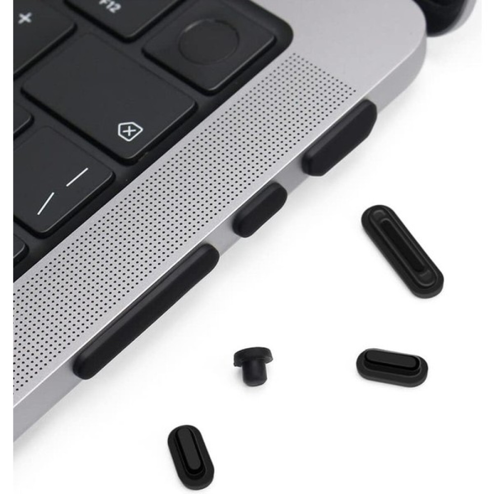 Conocer 2023-2021 MacBook Pro 14.2 Inch 16.2 Inch M3 M2 M1 Pro/max, Giriş Kapatıcı Toz Önleyici Renkli Kapak - Siyah Tablet Pc Aksesuarları Fiyatı