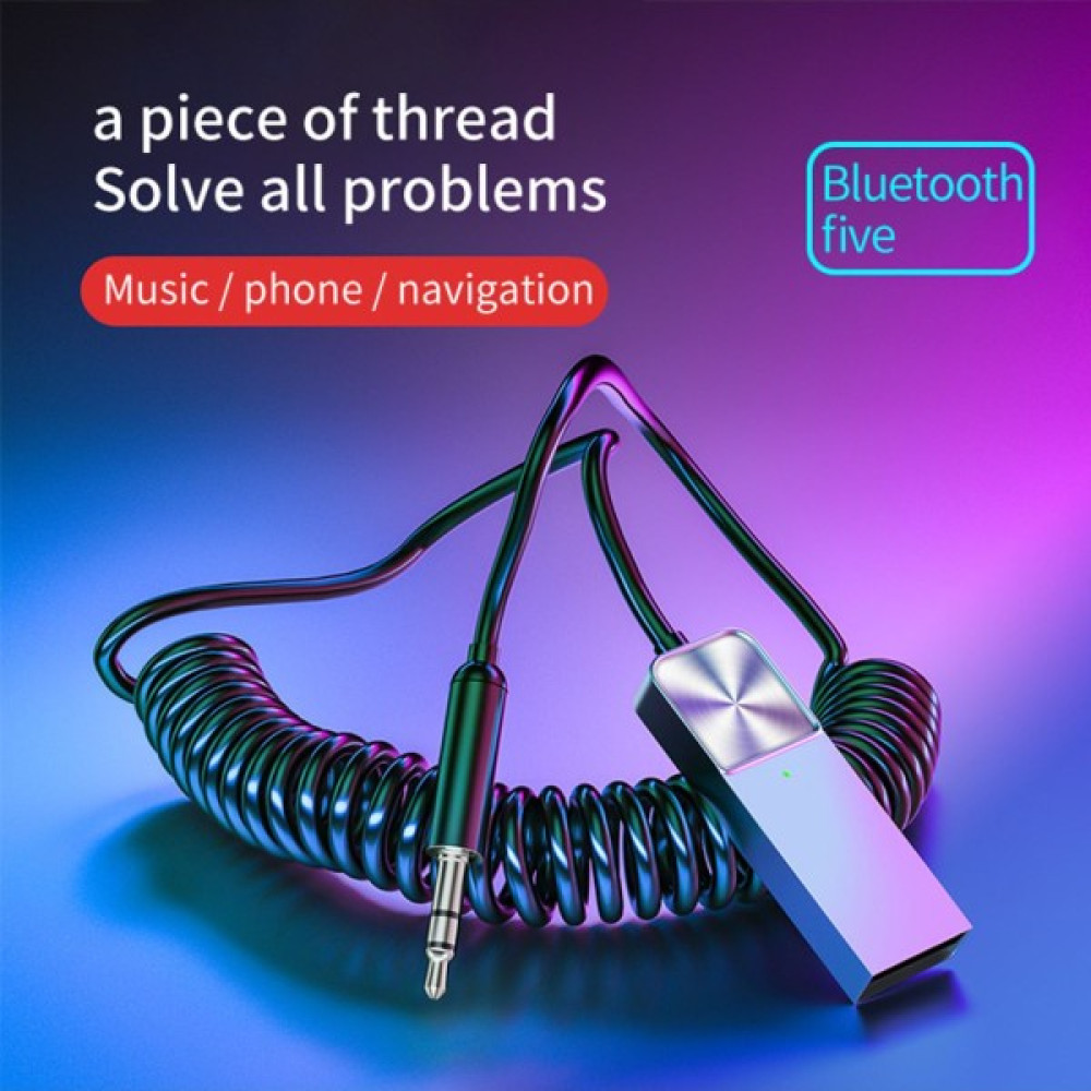 Conocer Bluetooth Wireless Bt5.1 USB To 3,5mm Araç Kiti Bluetooth Araç Içi Fm Transmitter Hifi Ses Destekli - Siyah Cep Telefonu Araç Kiti Fiyatı