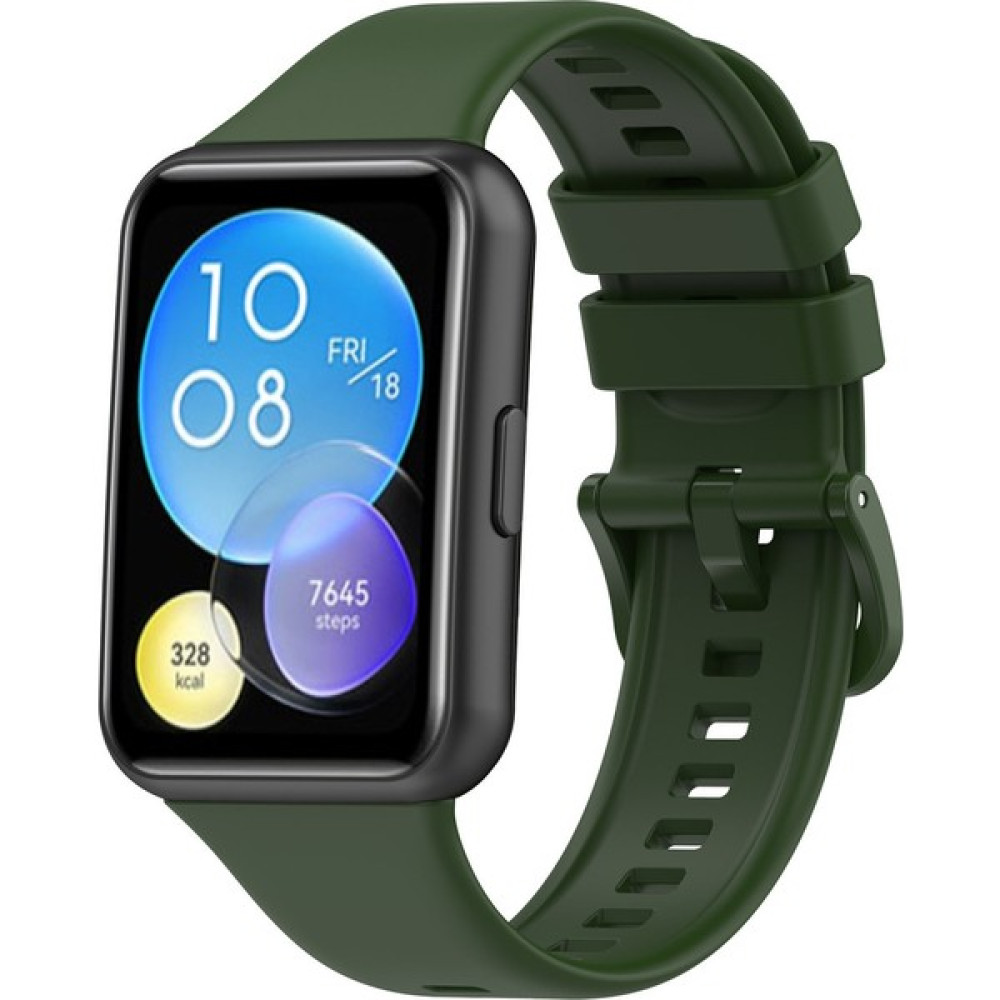 Conocer Huawei Watch Fit 2 Uyumlu Spor Yumuşak Silikon Kordon - Yeşil Giyilebilir Teknoloji Aksesuarları Fiyatı