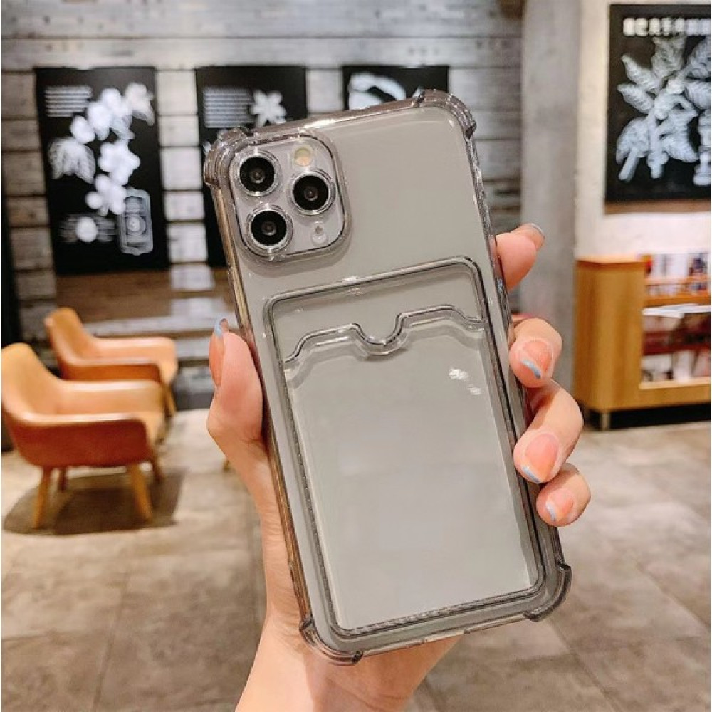 Conocer Iphone 15 Pro Kılıf Şeffaf Kartlıklı Antishock Darbeye Dayanıklı Kamera Korumalı Yumuşak Silikon - Siyah Cep Telefonu Kılıfı Fiyatı