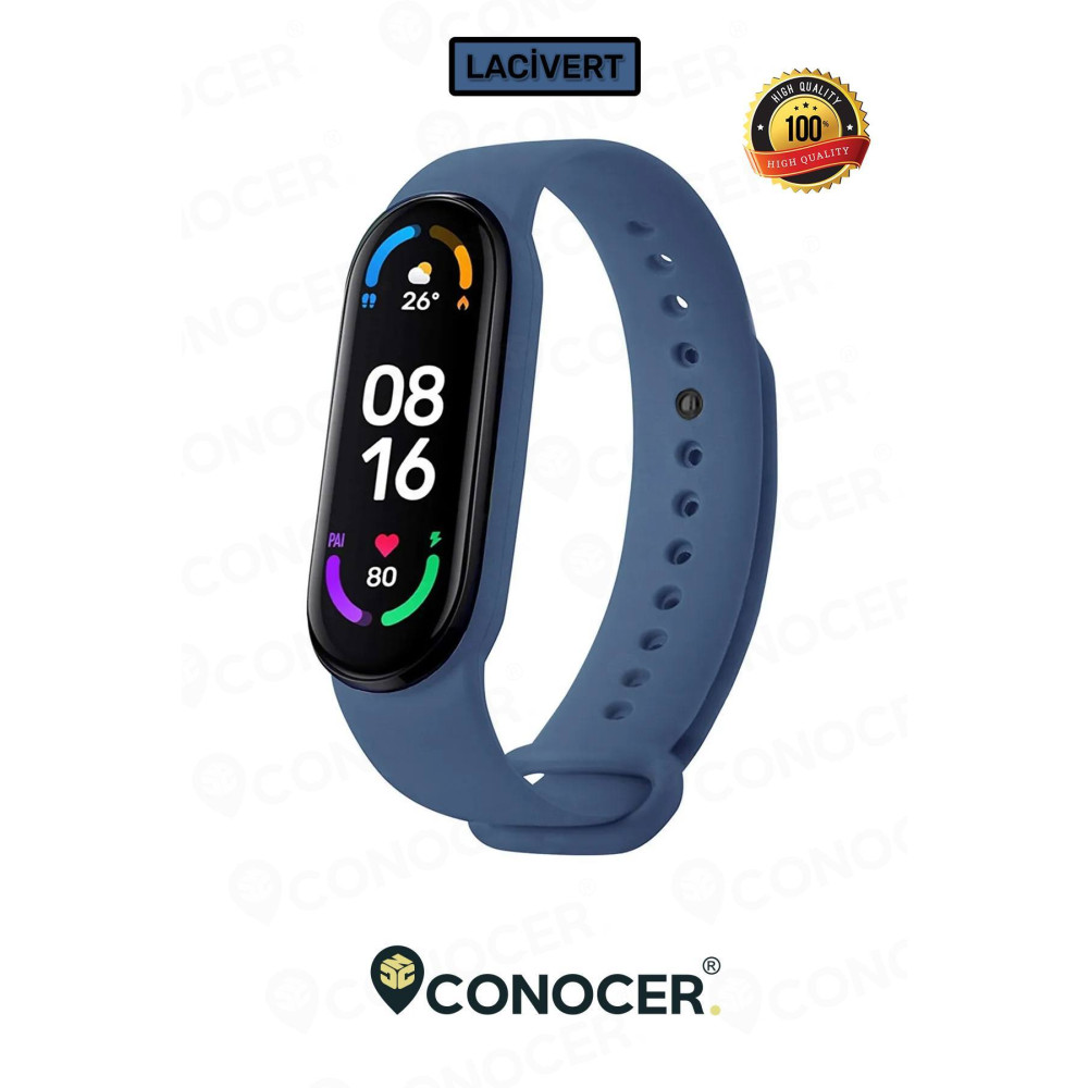 CONOCER Xiaomi Mi Band 5 Ve 6 Uyumlu Silikon Kordon Kayış Akıllı Bileklik Fiyatı