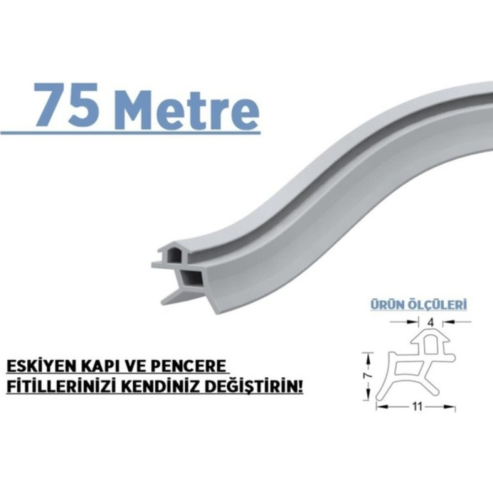 Contacall Pimapen Pvc Kapı Pencere Fitili Contası 75 Metre Gri 75 Metre Gri Kapı Pencere Oto, Bahçe, Yapı Market Fiyatı