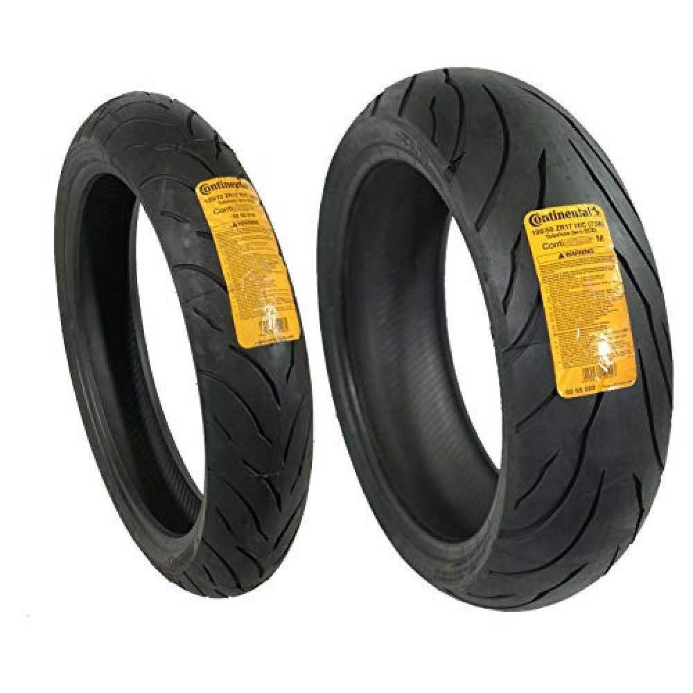CONTINENTAL MOTION Tire Set 120/70ZR17 Front & 180/55ZR17 Rear Tire Set