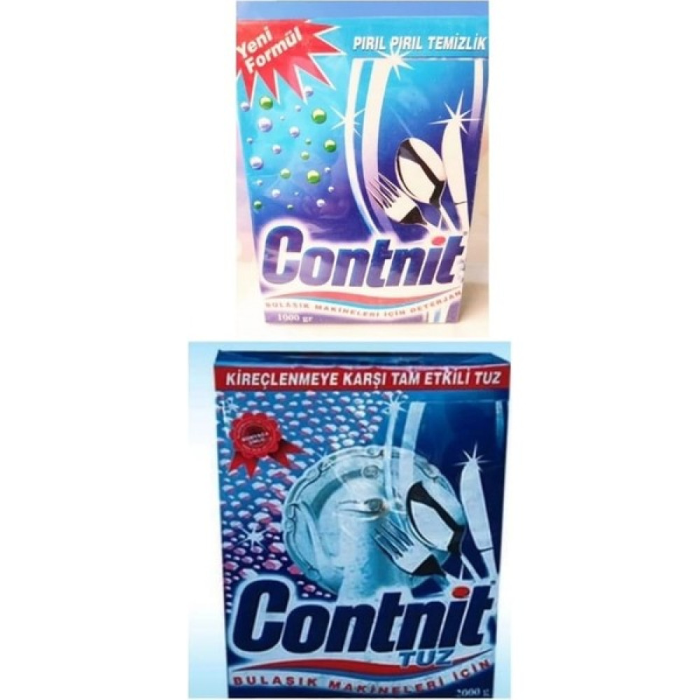 Contnit Bulaşık Makinesi Deterjanı 1000 ml + Contnit Bulaşık Makinesi Tuzu 2 kg Bulaşık Yıkama Fiyatı