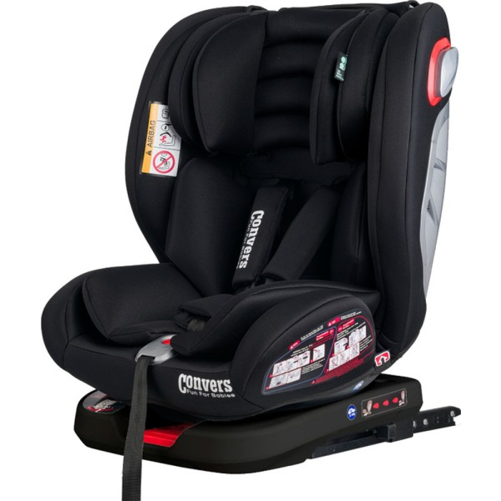 Convers Airmax 0-36 kg 360 ° Dönebilen Isofix'li Oto Koltuğu Siyah Kasa - Black Bebek Oto Koltuğu Fiyatı