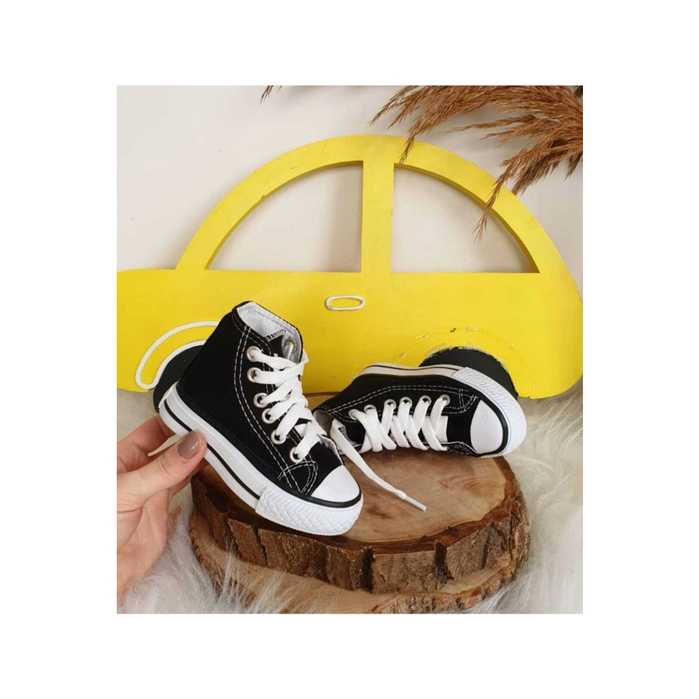 Convers Unisex Siyah Bilekli Spor Sneaker Ayakkabı 26 Beden Spor Ayakkabı Fiyatı