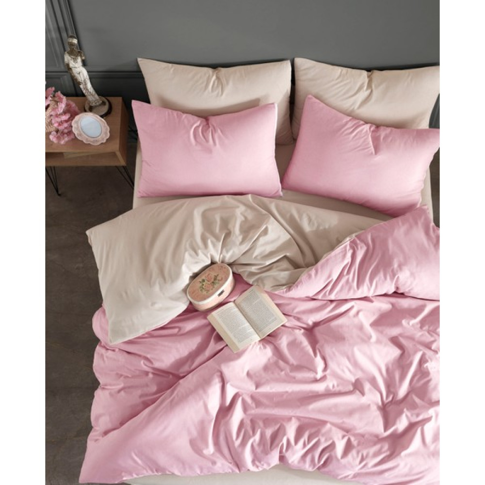 Conzaliza Tek Kişilik Nevresim Takımı |Lastikli Çarşaflı |Pamuklu - Pembe - 160 x 200 cm Nevresim Takımı Fiyatı