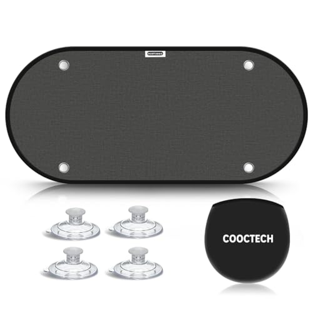 COOCTECH 2025 New Upgrade Car Shades for Back Windows Baby 39"x19"(1 Pack),Rear Window Sun Shade,Car Window Shades Can Blocks 99.98% UVR,Sun Shade Windshield,Glare Shield Protection