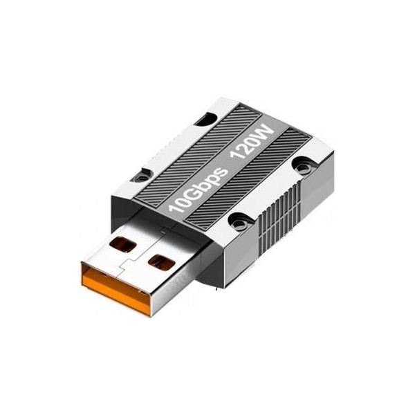 Coofbe 120W 10GBPS Veri Aktarım Type-C To USB Çevirici Dönüştürücü Macbook iPad Dönüştürücü 120W Şarj - Gümüş Bilgisayar Çevirici ve Adaptörü Fiyatı