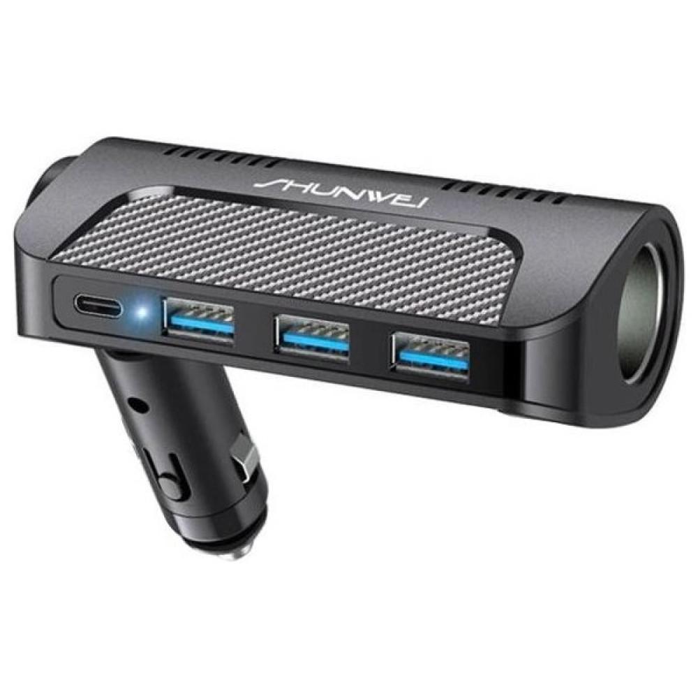 Coofbe 120W Araç Şarj Istasyonu Dönebilen 3 USB ve Type-C Araç Çakmaklık Çoğaltıcı Araç Şarjı Çakmaklık Cep Telefonu Araç Kiti Fiyatı