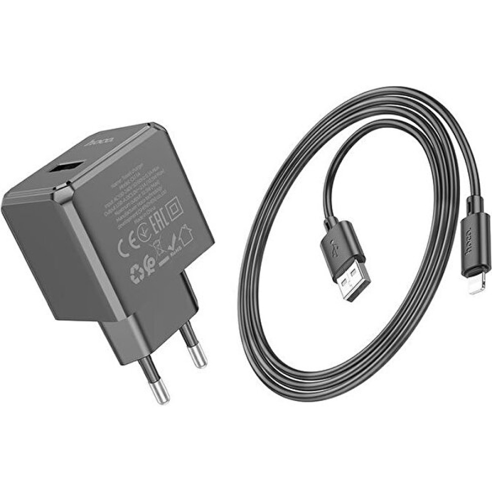 Coofbe Hc Seri Akım Koruma USB Şarj Başlık ve 1mt Iphone Şarj Kablo Iphone 11 12 13 14 Pro Max Şarj - Siyah Cep Telefonu Şarj Cihazı Fiyatı