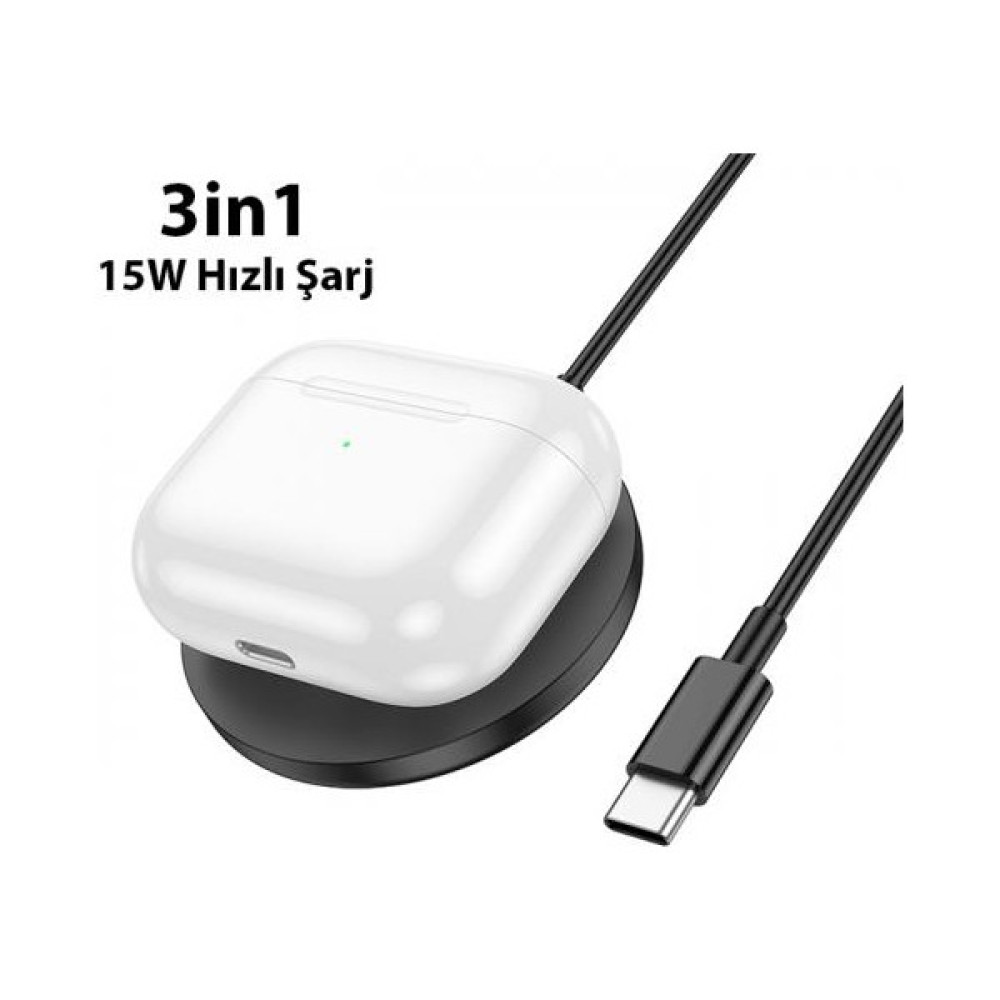 Coofbe Hc Seri Magsafe Kablosuz 15W 3in1 Şarj Standı Iphone 12 13 14 Pro Max Şarj Masaüstü Şarj Standı - Renkli - Universal (Sadece Adaptör) Cep Telefonu Şarj Cihazı Fiyatı