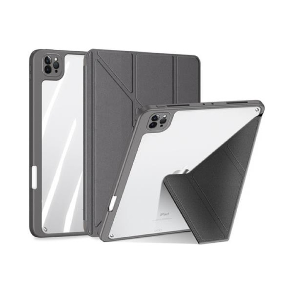 Coofbe Kalem Yerli Standlı Şeffaf Arka Kapak iPad Pro 11 Kılıf Tablet Kılıfı Manyetik iPad Pro 11 2022-2021-2020-2018 - Gri Tablet Kılıfı Fiyatı