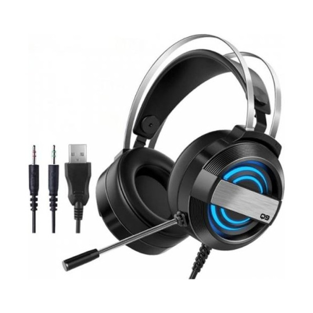 Coofbe Katlanabilir 7 Renk Işıklı Rgb Mikrofonlu USB 3.5mm Jack Gaming Oyuncu Kulaklığı - Siyah Kulak Üstü Kulaklık Fiyatı
