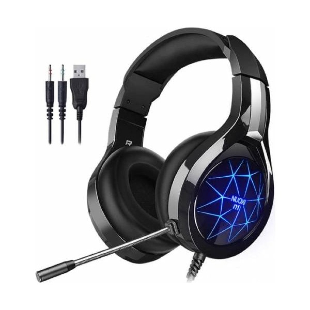 Coofbe Profesyonel 3.5mm LED Işıklı Katlanabilir Gaming Kulaklık Oyuncu Kulaklığı Gerçek Ses Deneyim - Siyah Kulak Üstü Kulaklık Fiyatı