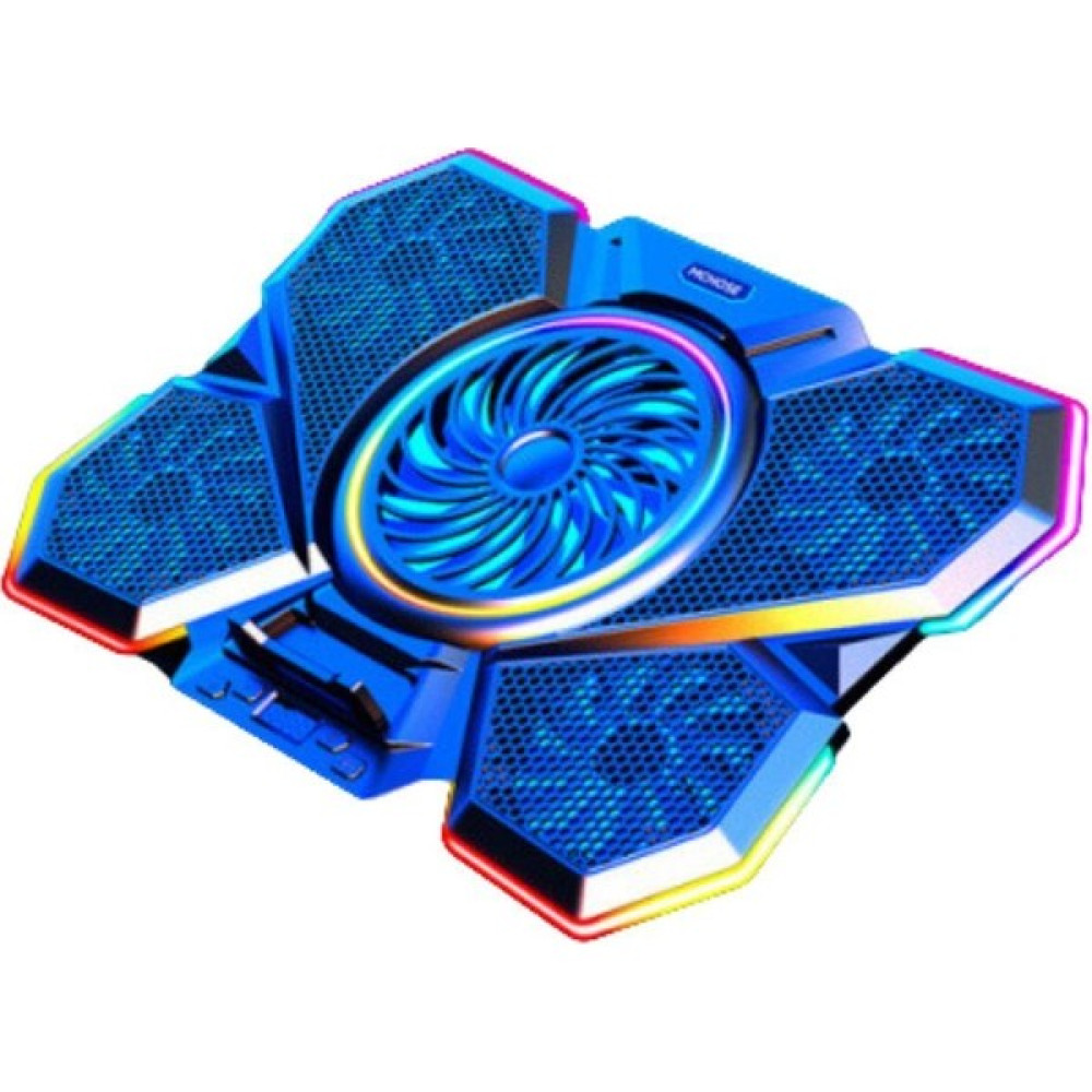 Coofbe Profesyonel Laptop Soğutucu 2 USB Giriş Rgb Işıklı Göstergeli 5 Fanlı 7 Farklı Yükseklik Ayarlı Dizüstü Bilgisayar Aksesuarları Fiyatı