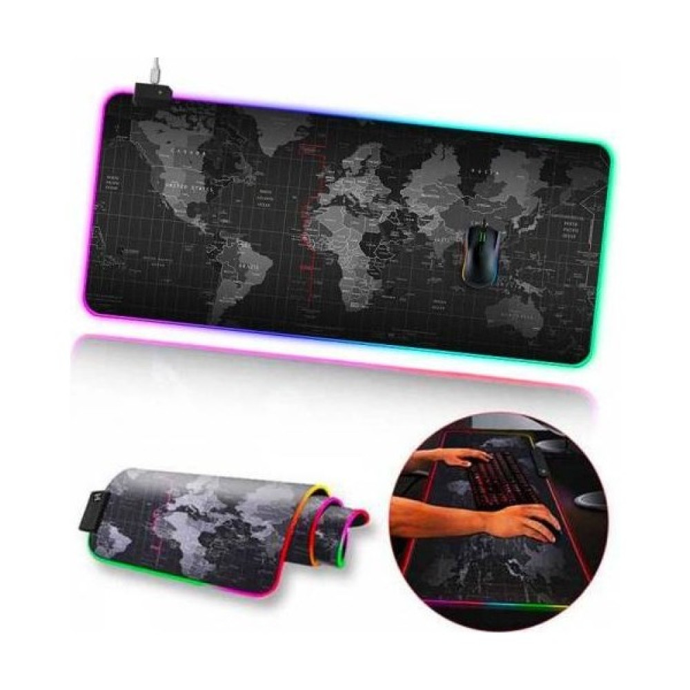 Coofbe Rgb Işıklı Mouse Pad, 14 Işık Modlu Kaymaz Tabanlı Kauçuk Kumaş Mouse Pad, 300*800 Mouse Pad Fiyatı