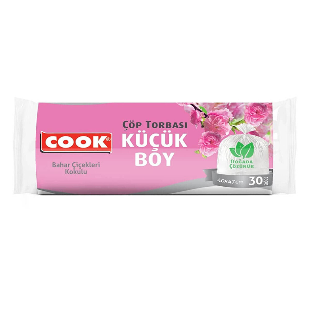 Cook Bahar Çiçekleri Kokulu Çöp Torbası Küçük Boy 30'lu Çöp Poşetleri Fiyatı