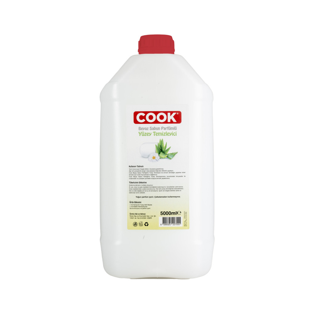 COOK Beyaz Sabun Parfümlü Yüzey Temizleyici 5 Lt Parlatıcı ve Temizleyiciler Fiyatı