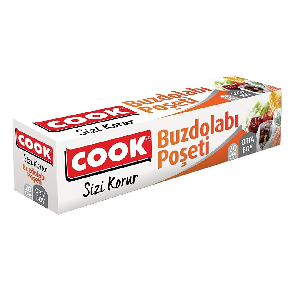 Cook Buzdolabı Poşeti Ort Boy 20'li Buzdolabı Poşeti Fiyatı