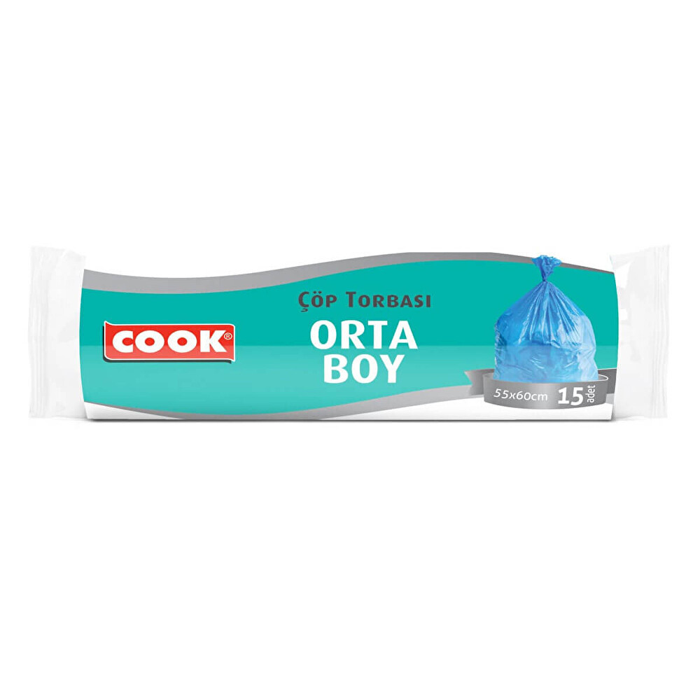 Cook Çöp Torbası Orta Boy 15'li Çöp Poşetleri Fiyatı