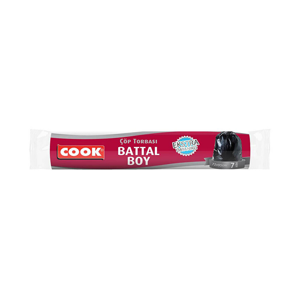 Cook Ekstra Kalın Çöp Torbası Battal Boy 7'Li Çöp Poşetleri Fiyatı