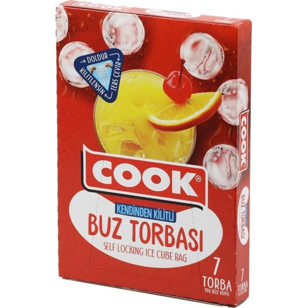 Cook Kendinden Kilitli 28 Bölmeli Kilitli Buz Torbası - 7 Adet Buzdolabı Poşeti Fiyatı