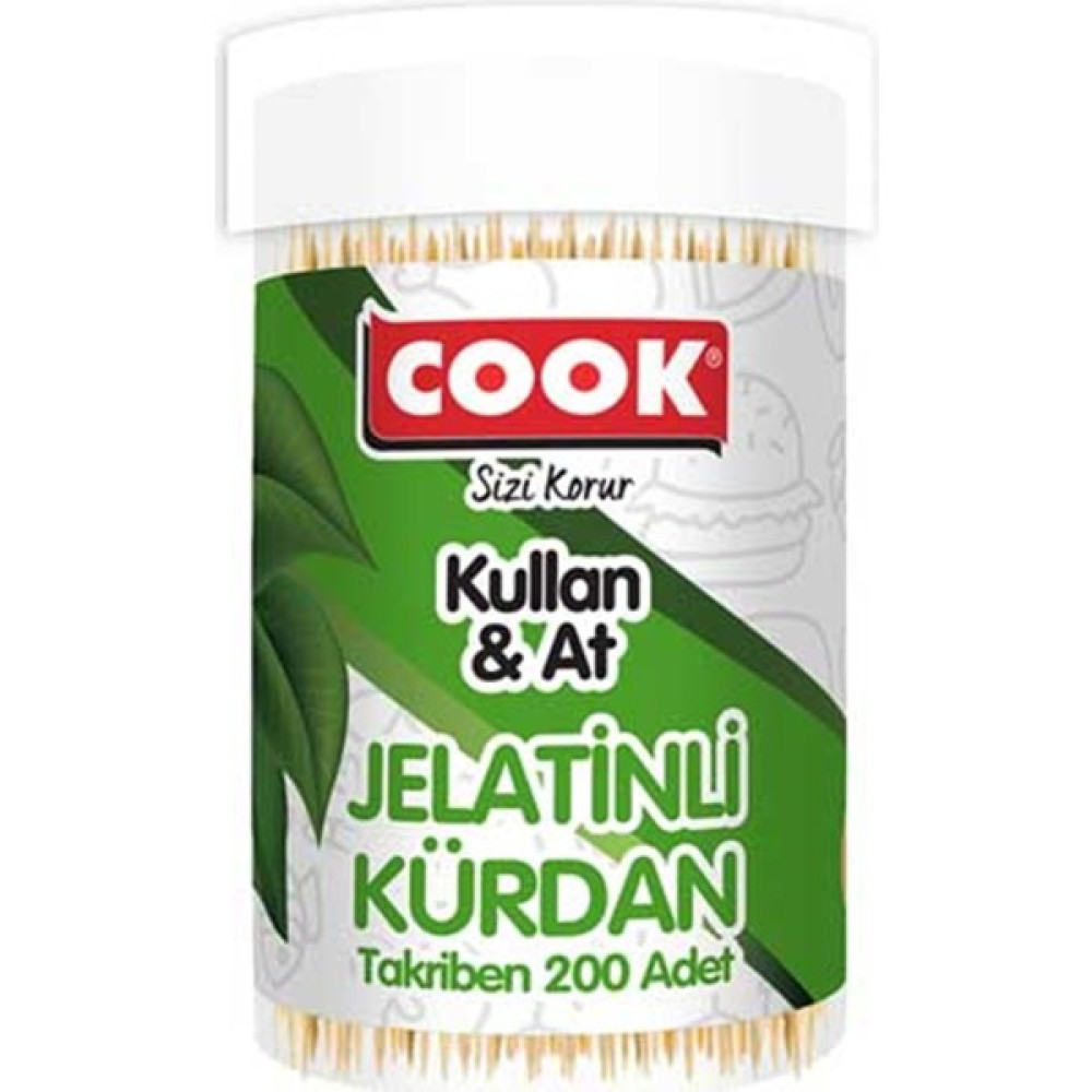 Cook Kullan At Jelatinli Kürdan 200 Lü Mutfak Sarf Malzemeleri Fiyatı