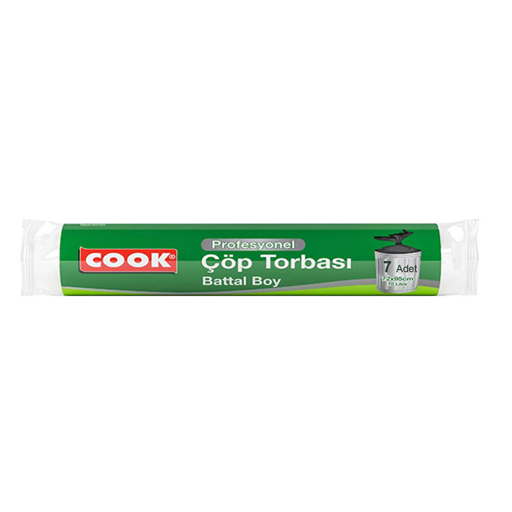 Cook Profesyonel Çöp Torbası Battal Boy 7'Li Çöp Poşetleri Fiyatı