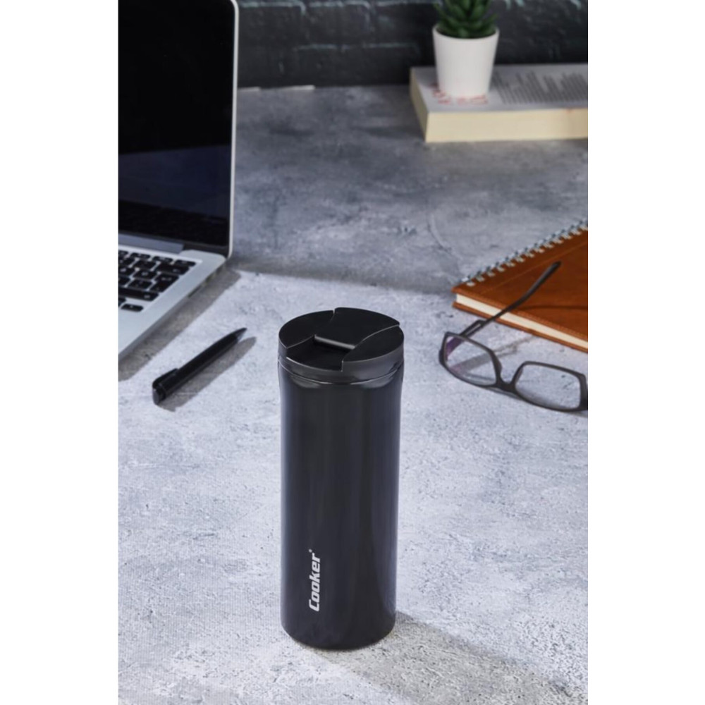 Cooker Çelik Termos Bardak 400ml Siyah Ckr2041 Termos Fiyatı