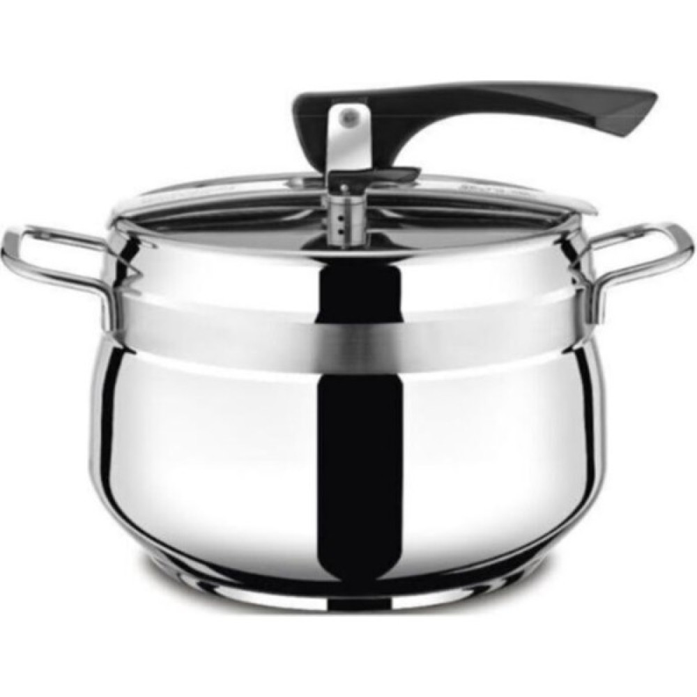 Cooker Paslanmaz Çelik Lara 6 Lt. Düdüklü Tencere CKR911 - 6 lt - Gümüş Düdüklü Tencereler Fiyatı