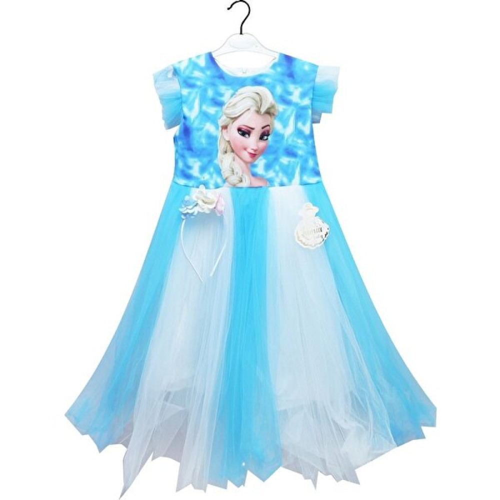 Cookie Kids Kız Çocuk Tütü Elbise Elsa Desenli Elbise Kız Çocuk Elbise Fiyatı