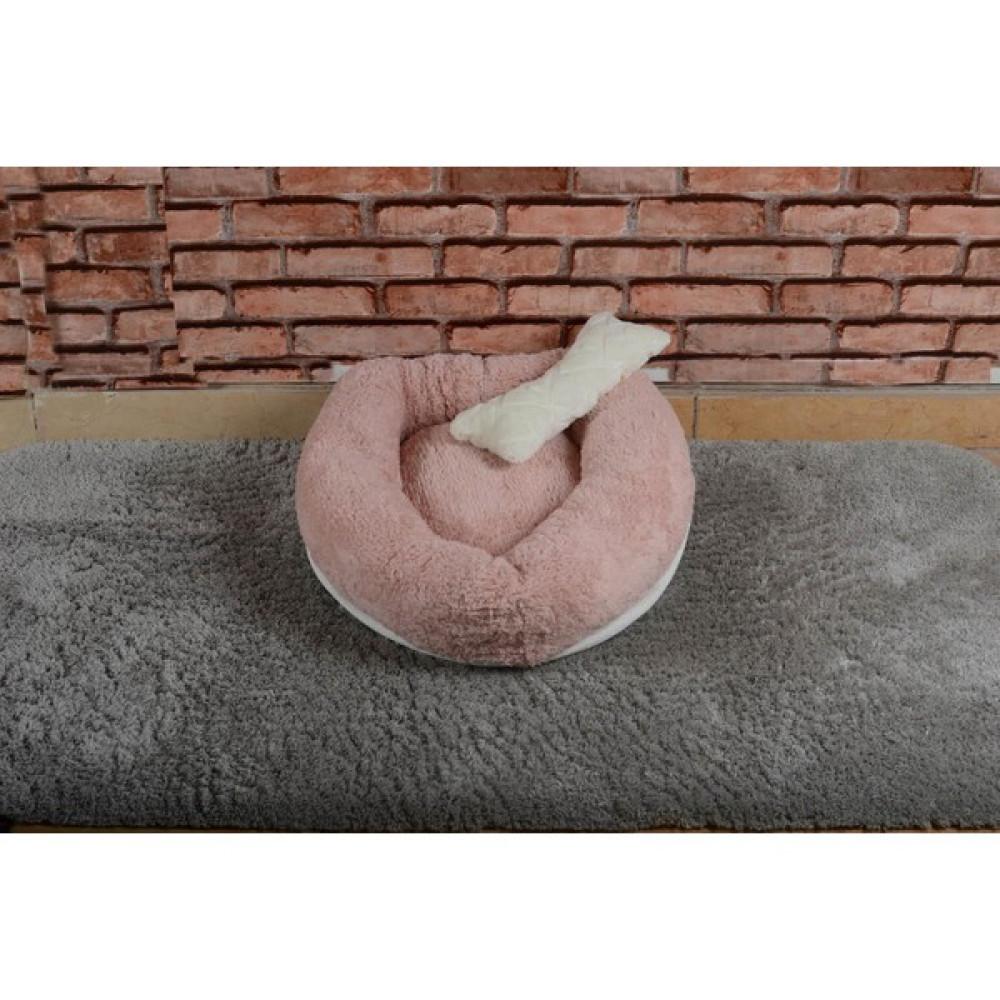 Cookie Pet Sherpa Polar Yıkanabilir Yuvarlak Köpek Kedi Yatağı 60 cm Açık Pudra - 60 x 60 cm Evcil Hayvan Ürünleri Fiyatı