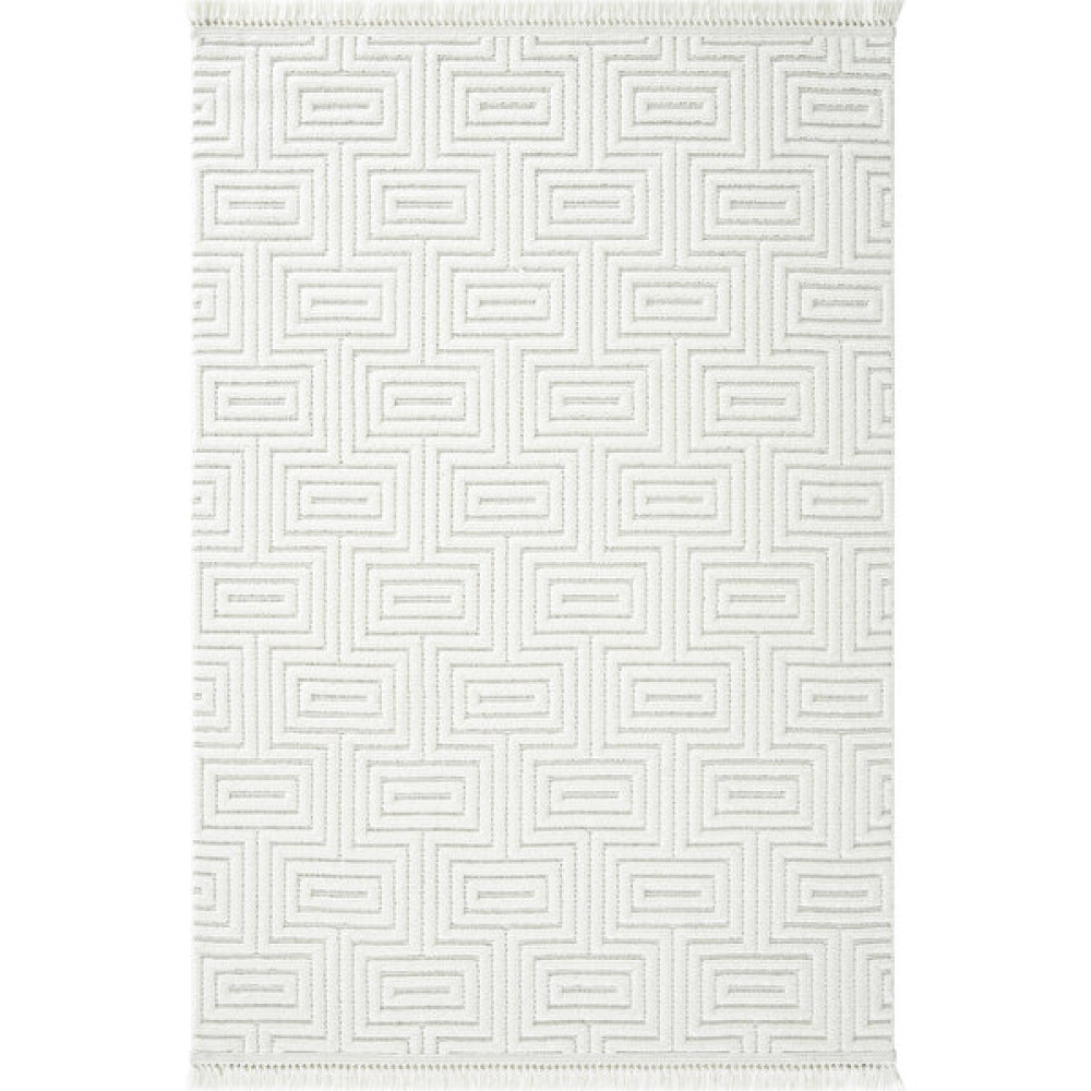 Cool Halı Harmony 1550 Beyaz Yumuşak Dokulu Çocuk Odası Halısı Modern Koridor Salon Dokuma Makine Halısı - 80 x 150 cm Salon Halısı Fiyatı