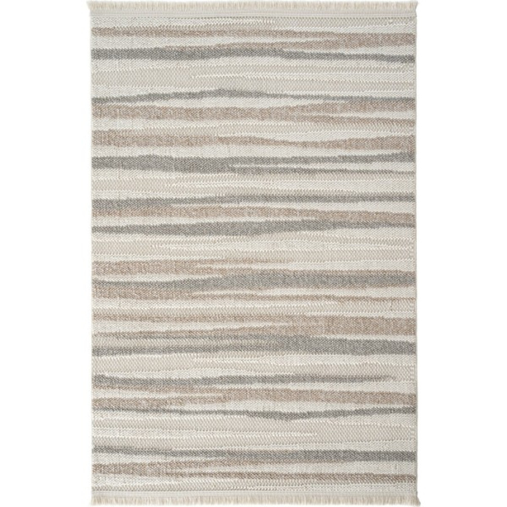 Cool Halı Mikasa Mks 02 Beyaz Bej Yumuşak Dokulu Halı Kilim Salon Koridor Kesme Yolluk Dokuma Makine Halısı - Beyaz - Bej - 80 x 150 cm Salon Halısı Fiyatı