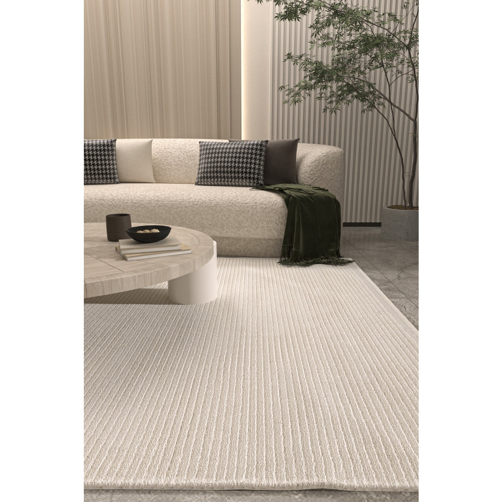 Cool Halı Vetrina 3601 Krem Yumuşak Dokulu Halı Kilim Salon Mutfak Koridor Kesme Yolluk Dokuma Makine Halısı 80 x 150 Beden Kilim Fiyatı