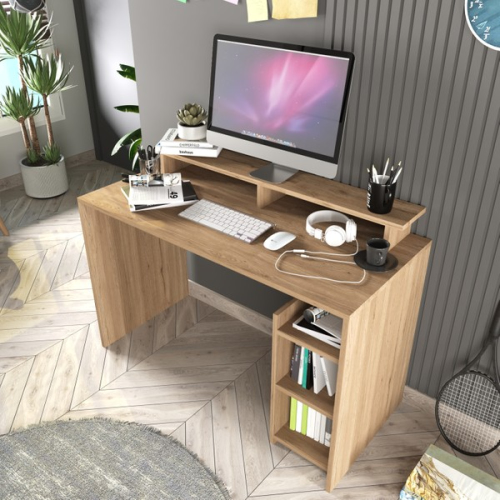 Cool Home Data Çalışma Masası , Gaming , Oyuncu Masası Meşe (Sepet) - 120 Çalışma Masası Fiyatı