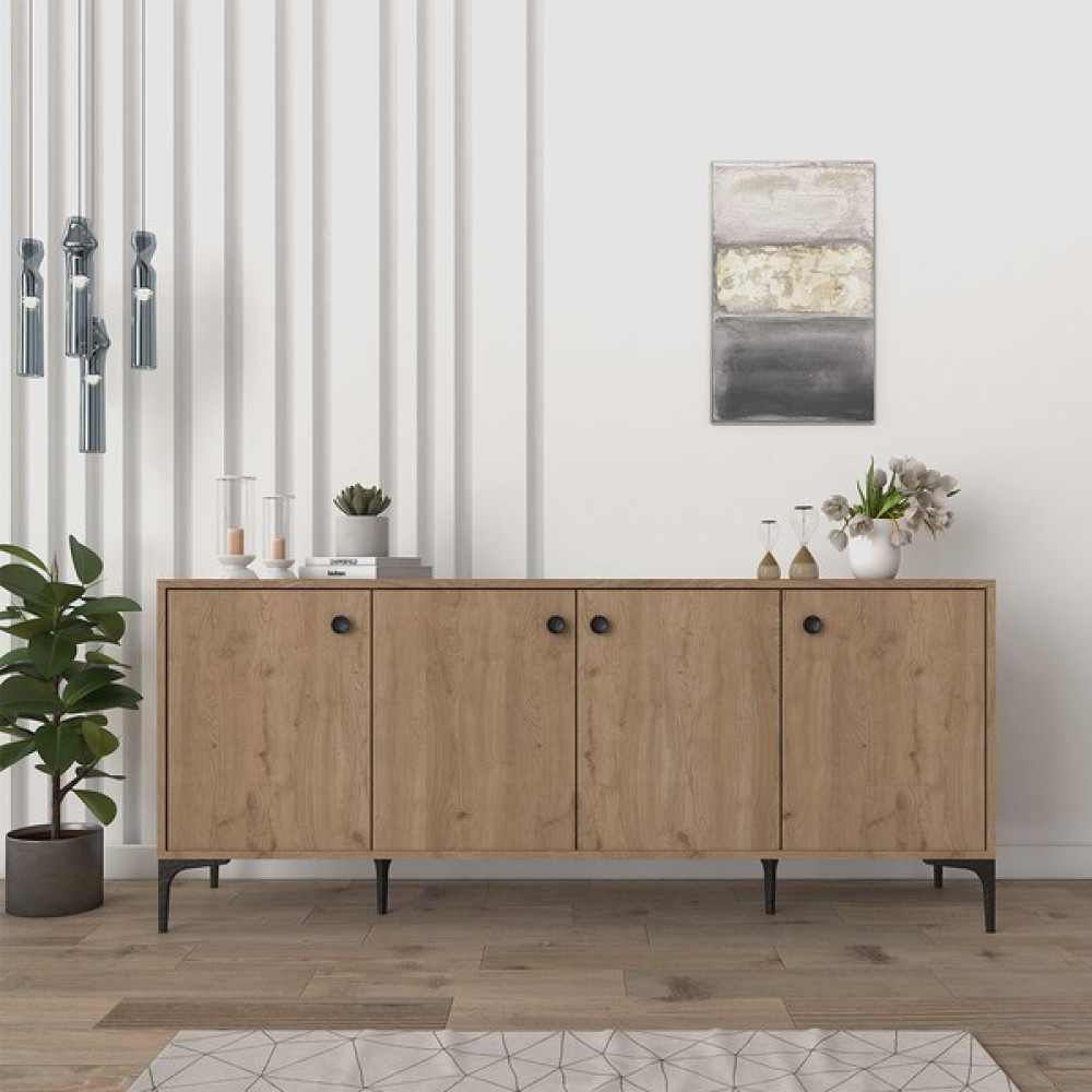 Cool Home Eylül Modern Konsol 180 cm - Sepet - 78 X 180 X 45 - Meşe Konsol Mobilya Fiyatı