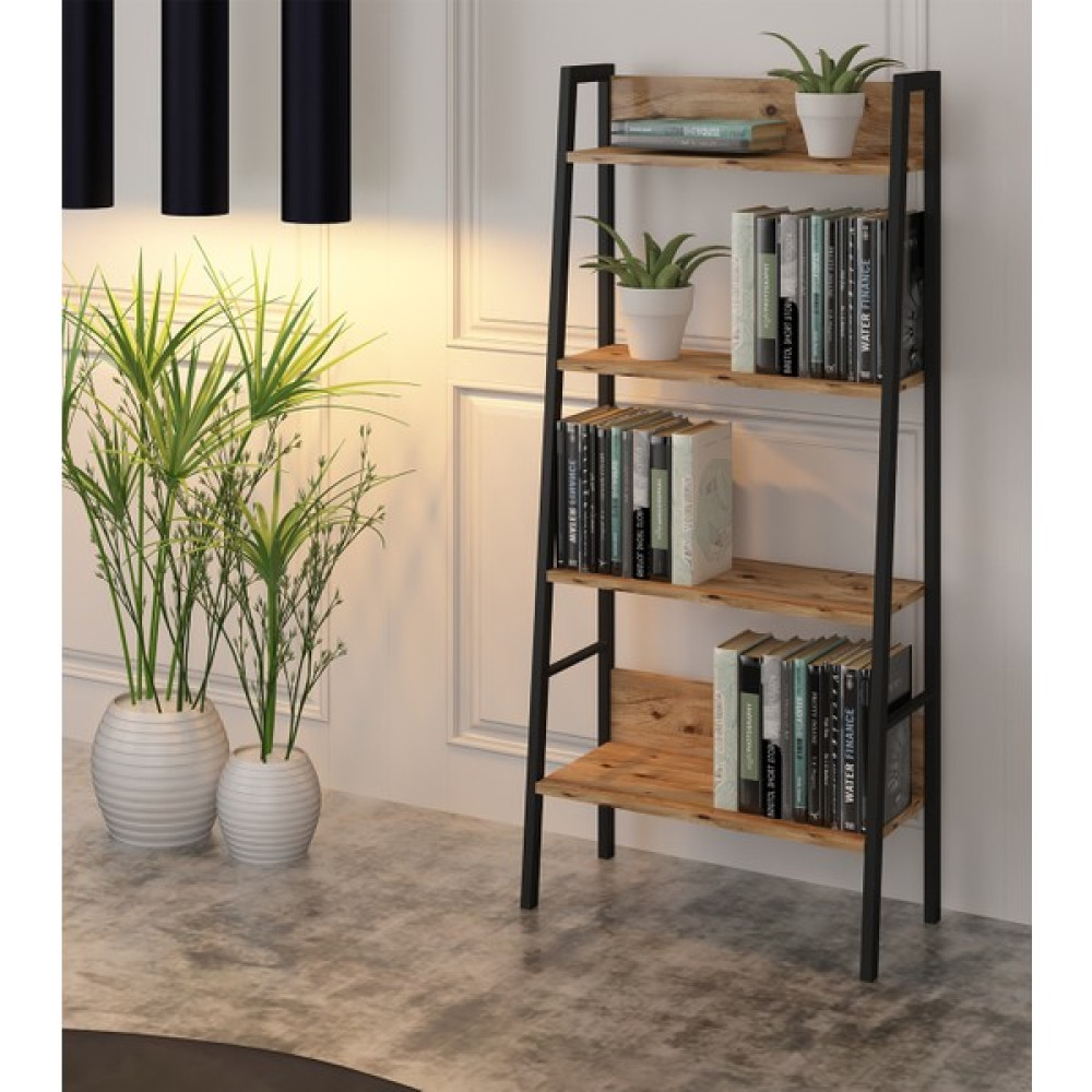 Cool Home Loft Metal Kitaplık Atlantik Çam - Ceviz Kitaplık Fiyatı