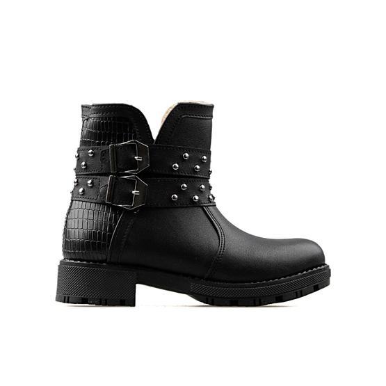 Cool Kids 19-K-24-FLT Siyah Çocuk Günlük Bot