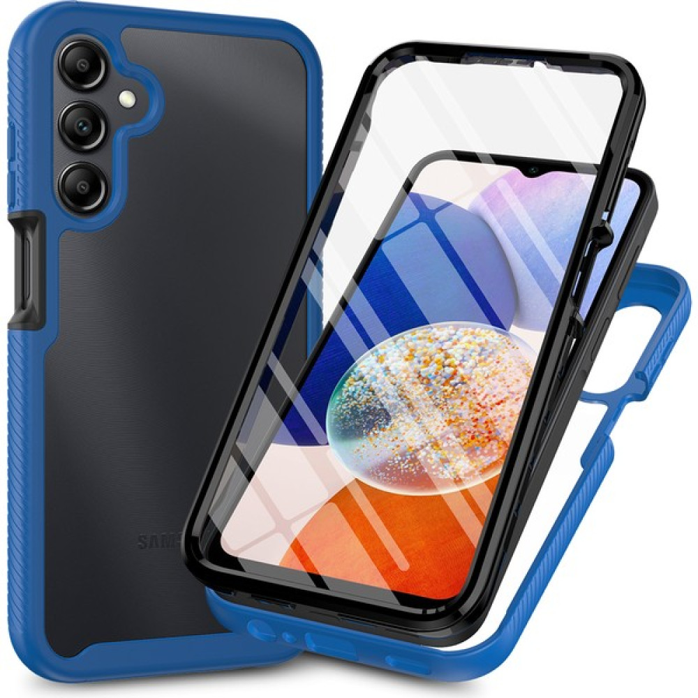 Cool-M Case Samsung Galaxy A15 5g Pet Ekran Koruyucu ile Tam Koruma Kapağı (Yurt Dışından) - Koyu Mavi - renk Cep Telefonu Kılıfı Fiyatı