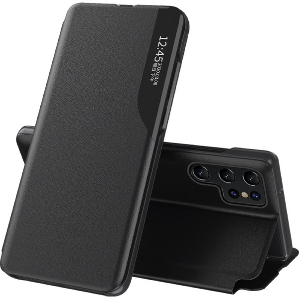 Cool-M For Samsung Galaxy S23 Ultra Manyetik Kapatma Koruyucu Kılıf Anti-Fall View Pencere Folio Flip Kapak Stand ile Pu Deri Telefon Kılıfı (Yurt ... Cep Telefonu Kılıfı Fiyatı