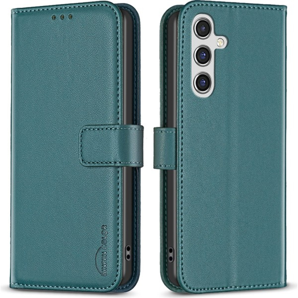Cool-M Samsung Galaxy A05S 4g Kasa Pu Deri Stand Telefon Kapağı (Yurt Dışından) - Sap Yeşili Cep Telefonu Kılıfı Fiyatı