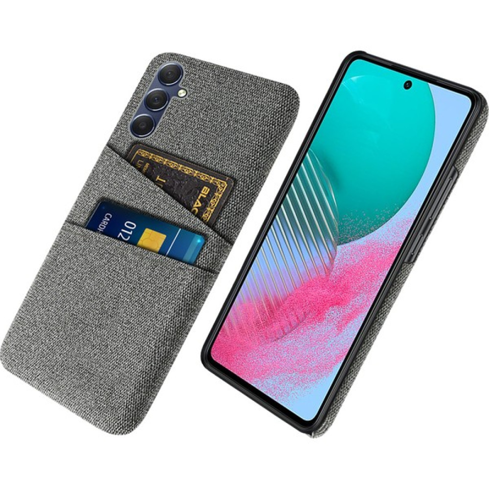 Cool-M Samsung Galaxy M54 5G/F54 5g Telefon Kılıfı, Pc+ Çift Kart Yuvalı Kumaş Anti-Drop Kapağı (Yurt Dışından) - Gri Cep Telefonu Kılıfı Fiyatı