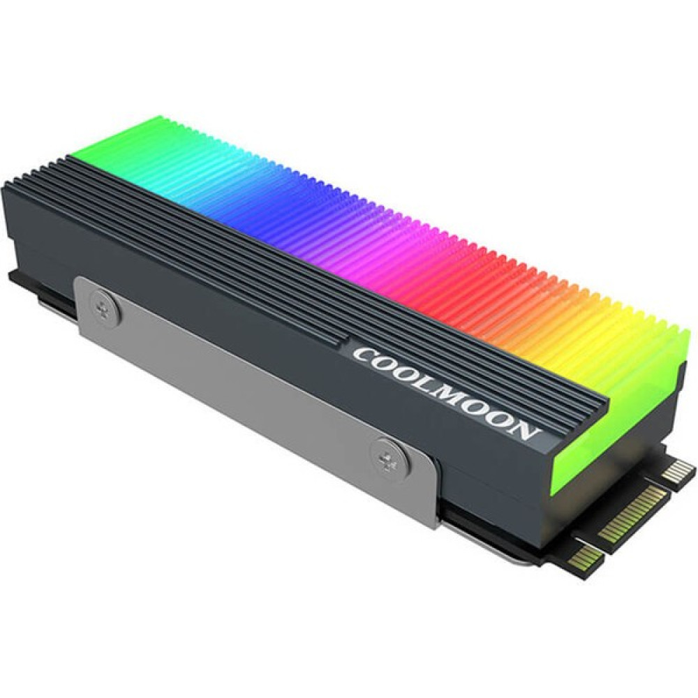 Cool Moon Rgb M.2 SSD Soğutucu Nvme Ngff 2280 Radyatör Isı Argb Mining Kasa LED Işık Riser Soğutucular Fiyatı